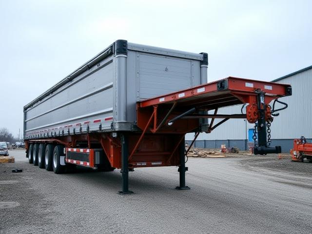 Removable Gooseneck trailer for heavy equipment